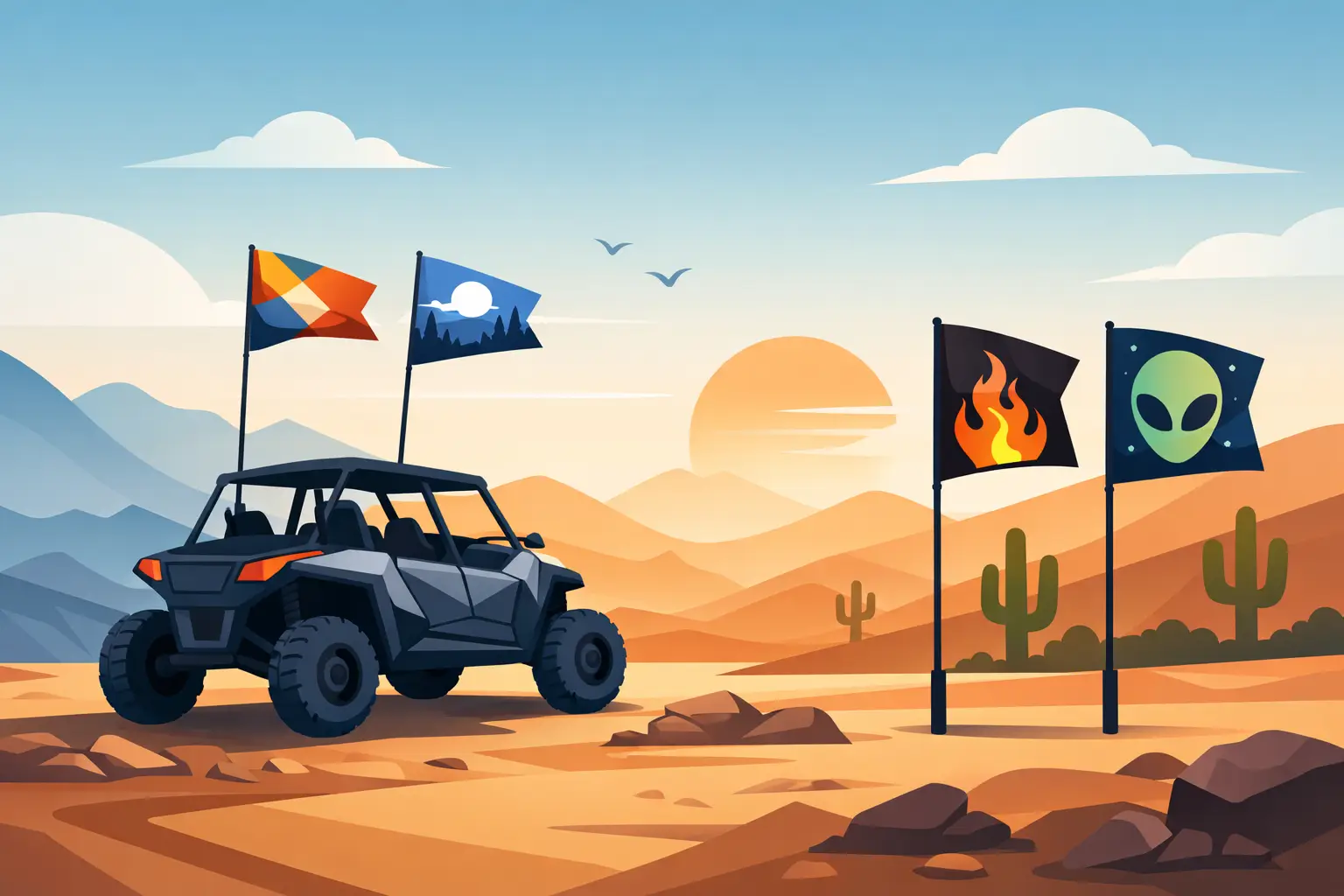 Custom UTV Safety Flags: What to Print and Why