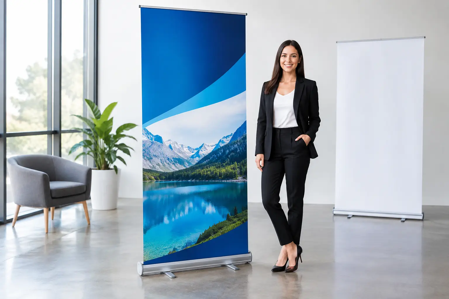 Cheap Roll Up Banners Ready for Business